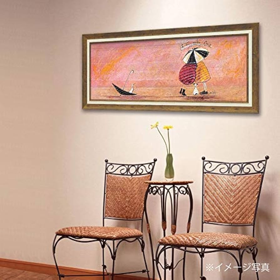 美品 サム・トフト 額付き 絵画 スニーキー ワン 樹脂加工 インテリア アート 絵画 サムトフト「スニーキー ワン」 インテリア 壁掛け アート
